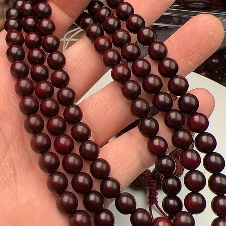 手串/手链小叶紫檀0.8X108鸡血红泥料
