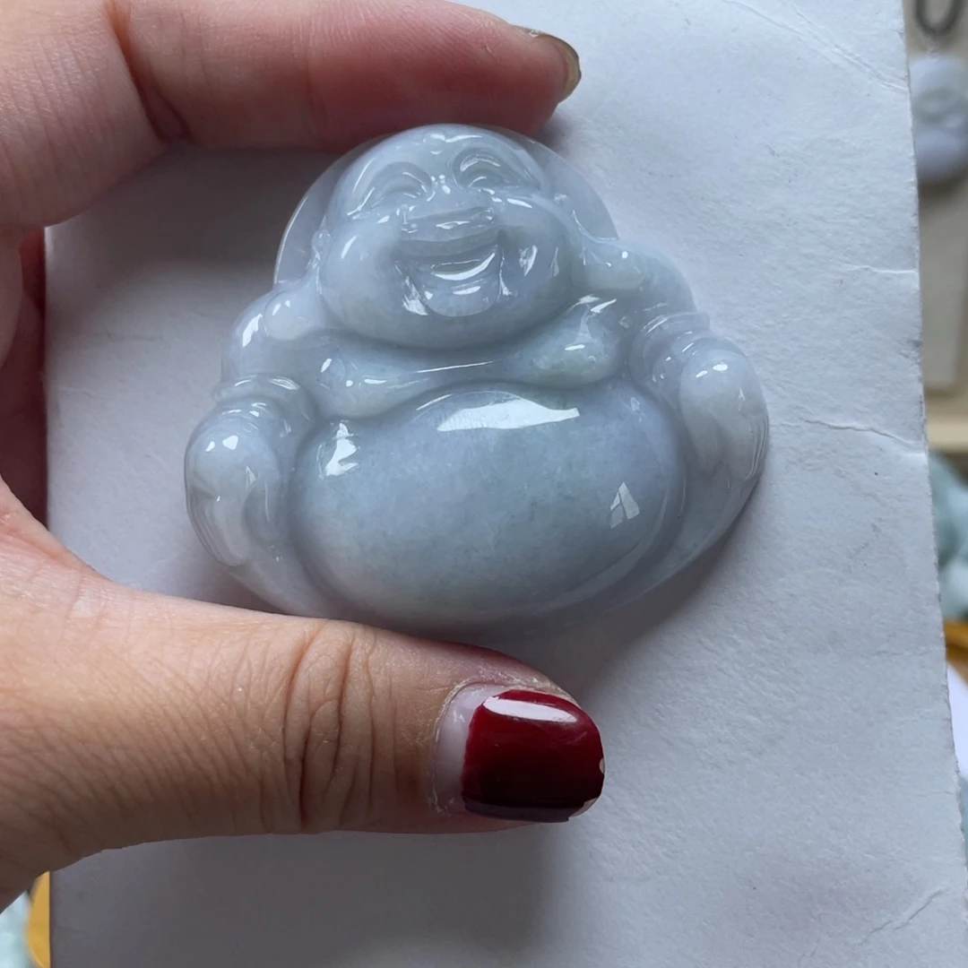 翡翠颈饰未镶嵌独**美佛公
