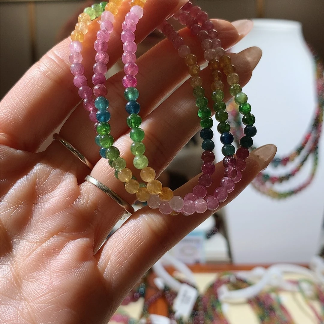 碧玺手串未镶嵌碧玺