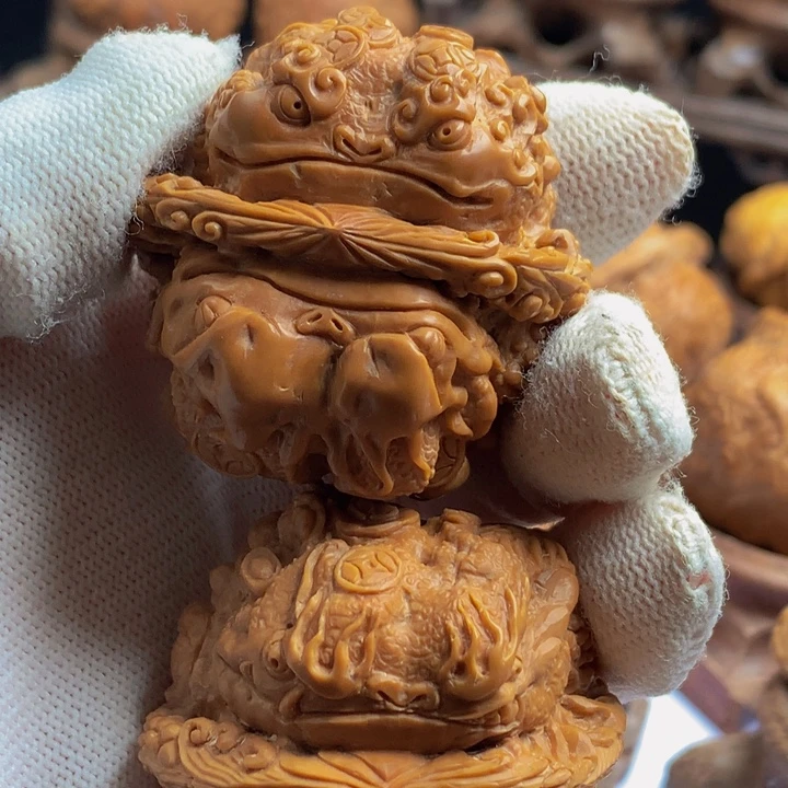 苏***师手串/手链核桃核桃把件龙腾虎跃蟾