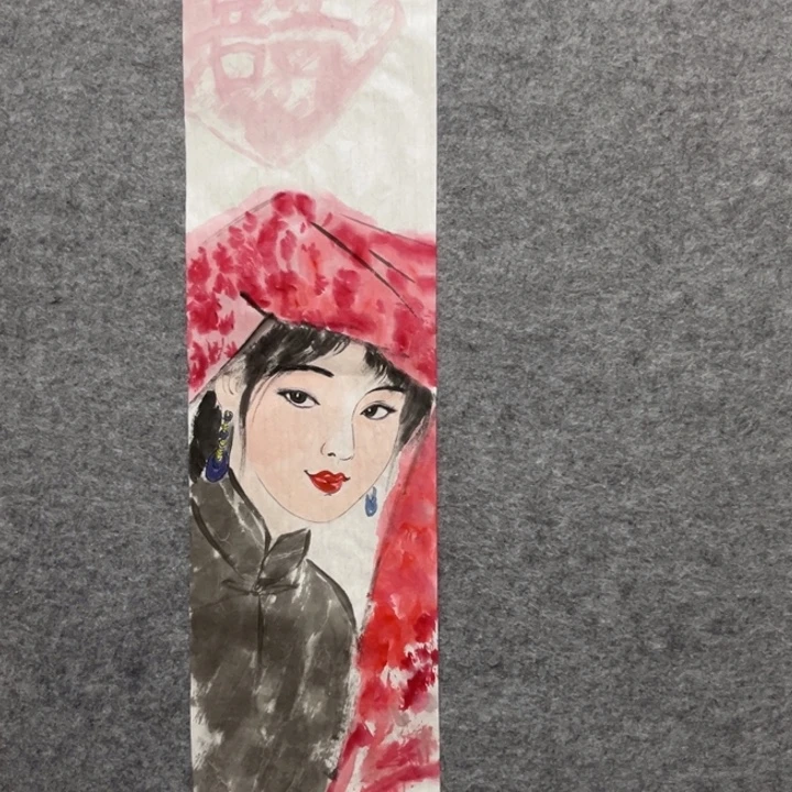 竖款大鱼书画艺术作品