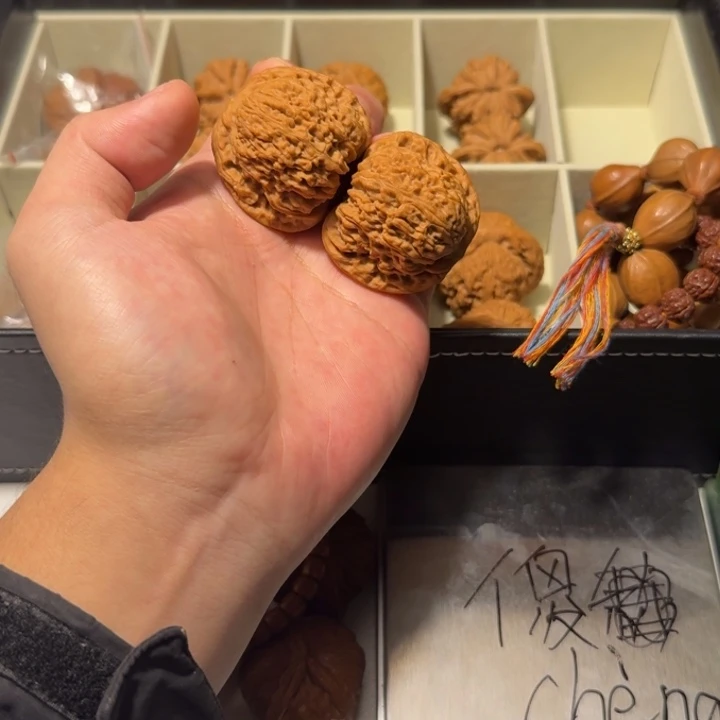 吊坠文玩核桃拉丝蚂蚁纹团子