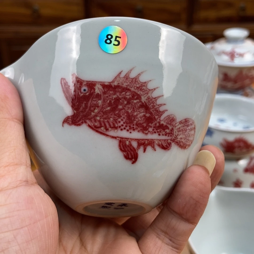 手绘茶具现代制品