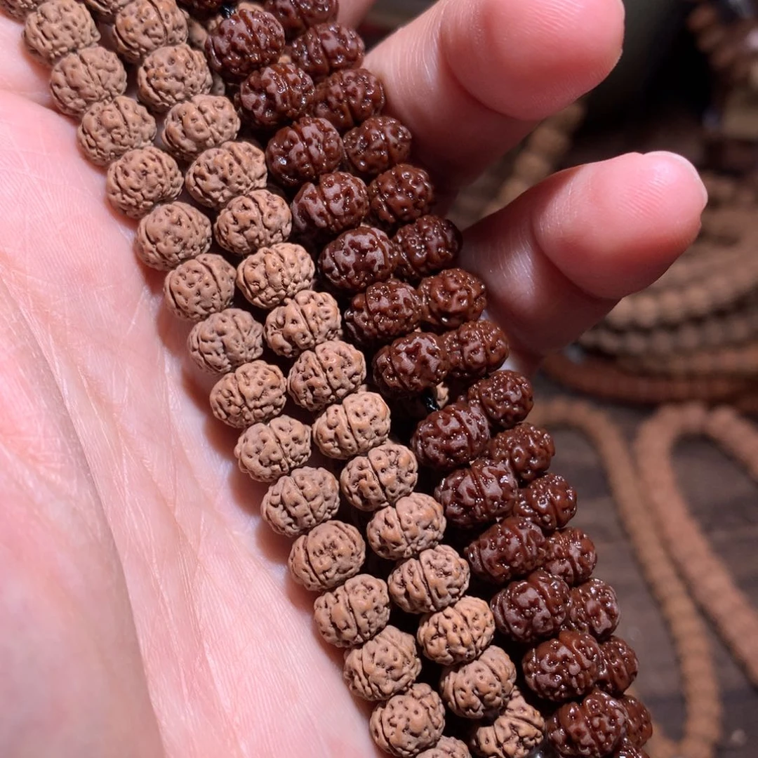 金刚菩提手串凹底梅花尺寸8.5