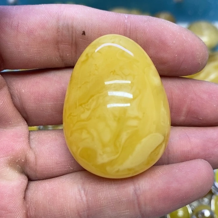 蜜蜡裸石未镶嵌吊坠