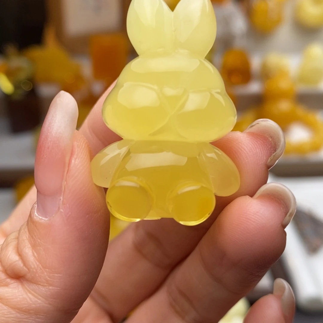 蜜蜡未镶嵌颈饰兔子