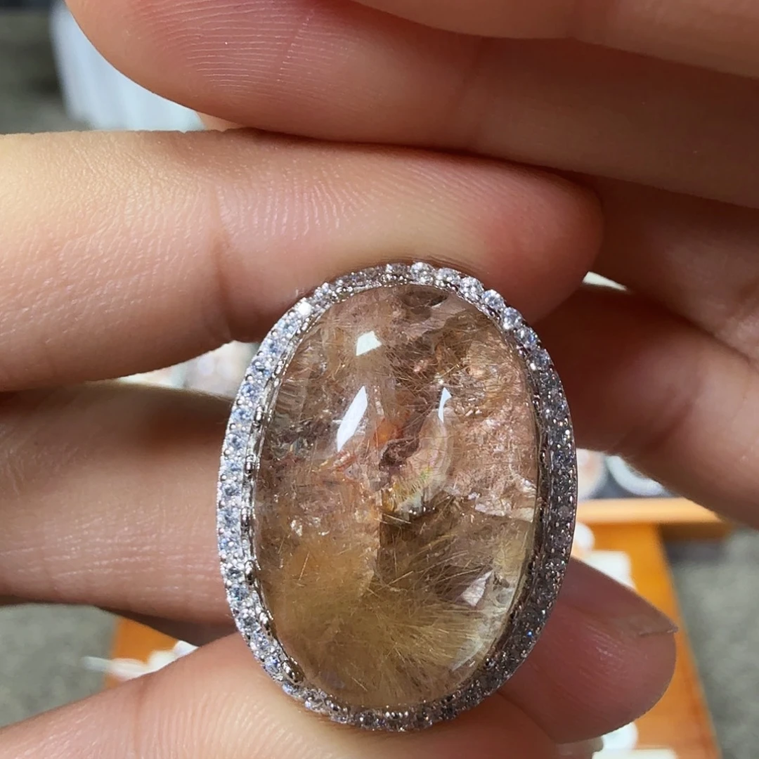 梦***主银S925镶嵌珠宝半成品水晶