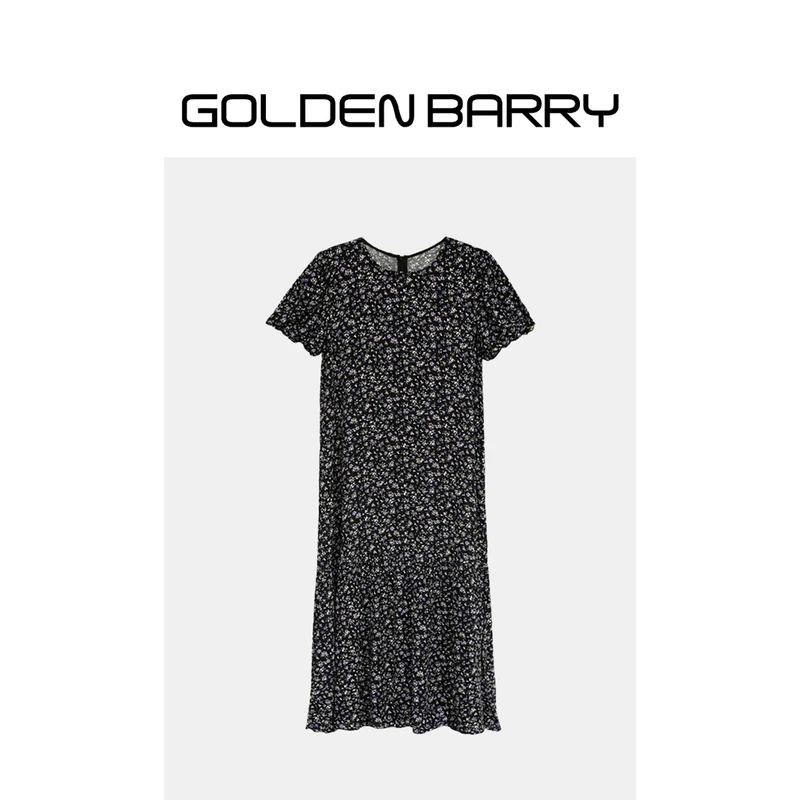 GOLDENBARRY|301242满天星碎花泡泡袖连衣裙