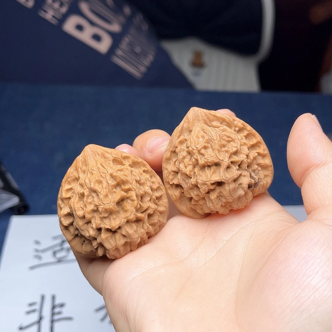 桃核把件88-官帽核桃43