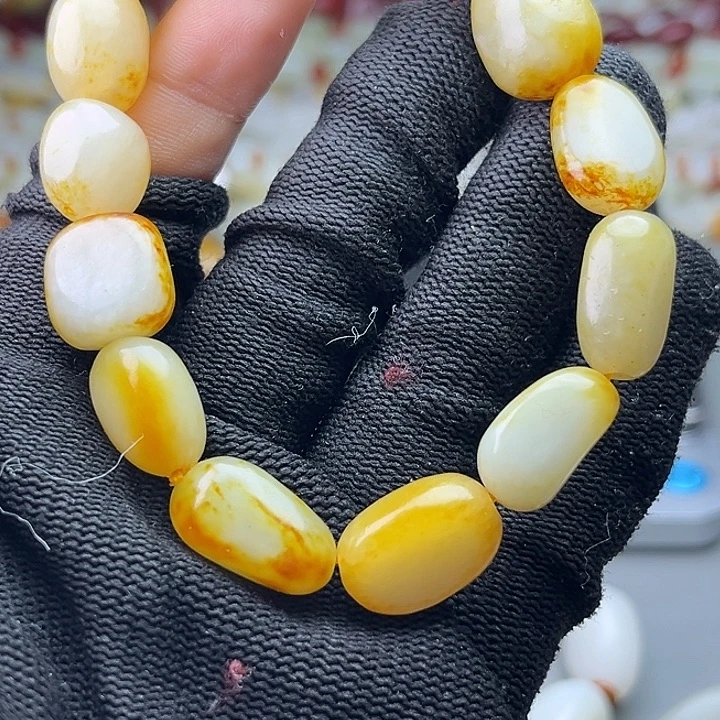 和田玉（糖玉）未镶嵌手链