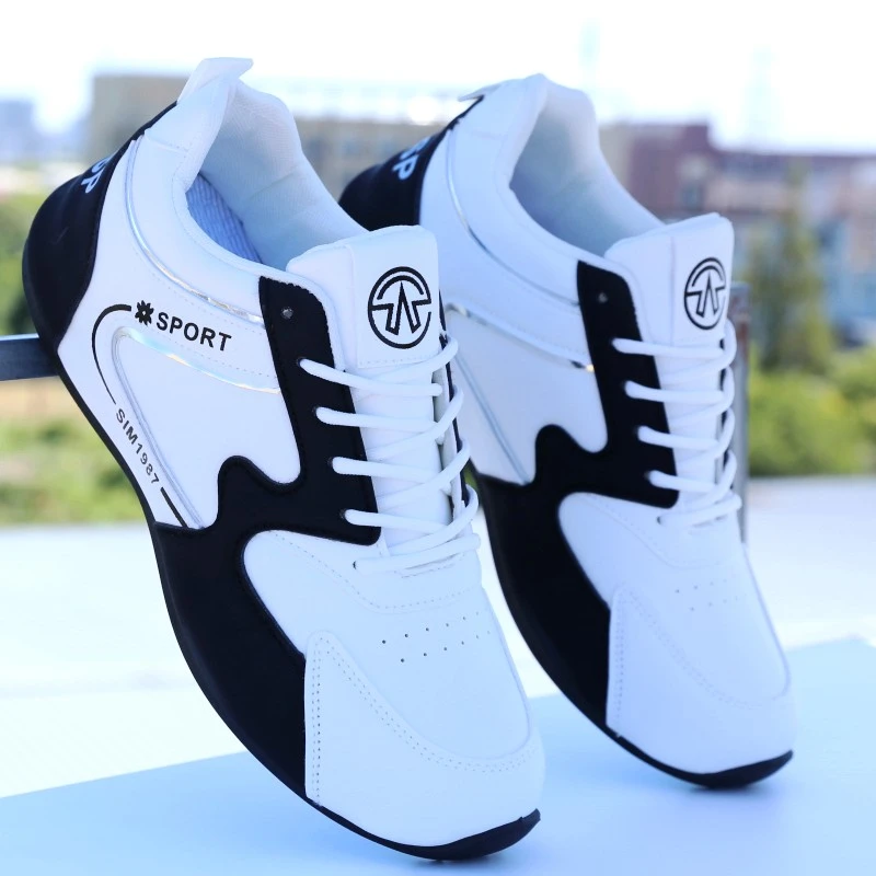 秋冬季潮流男鞋防水防滑高档男款休闲鞋百搭运动老爹鞋新款旅游鞋