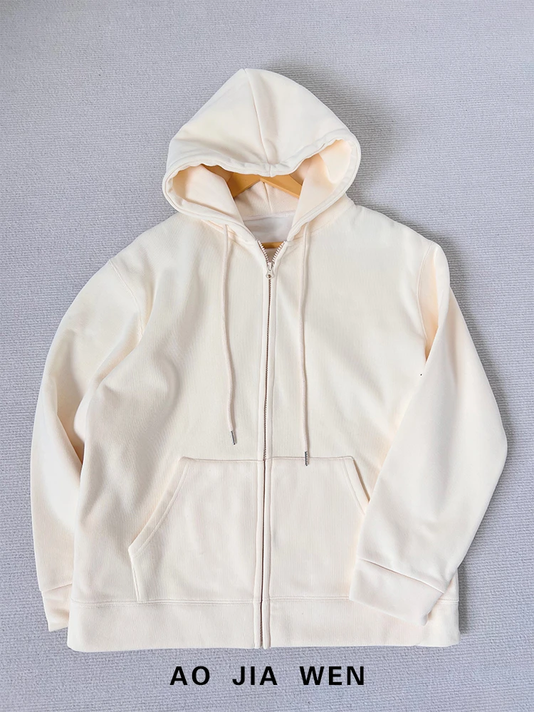 【佳文定制】2251拉链开衫加绒连帽外套