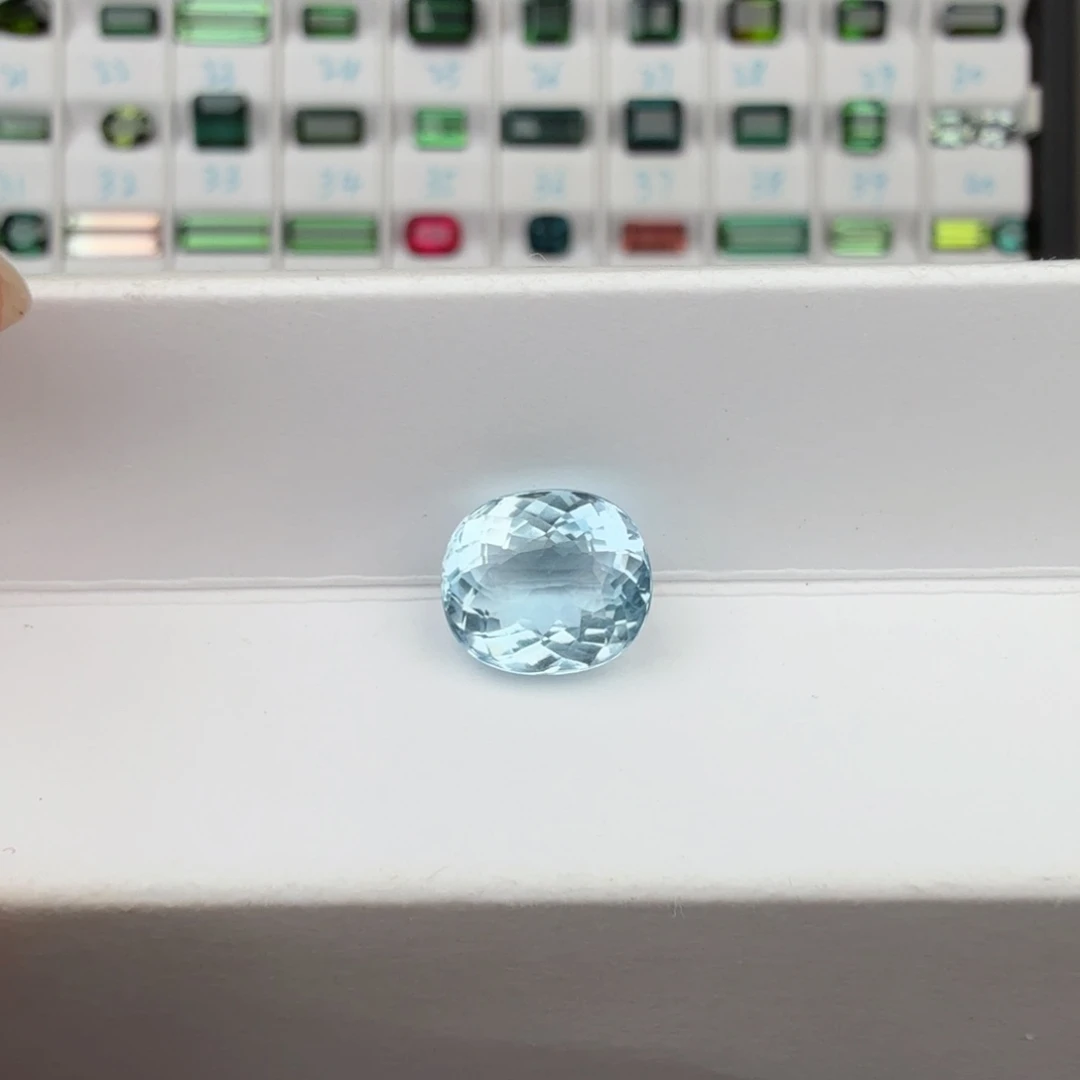 海蓝宝石裸石天然3.5克拉