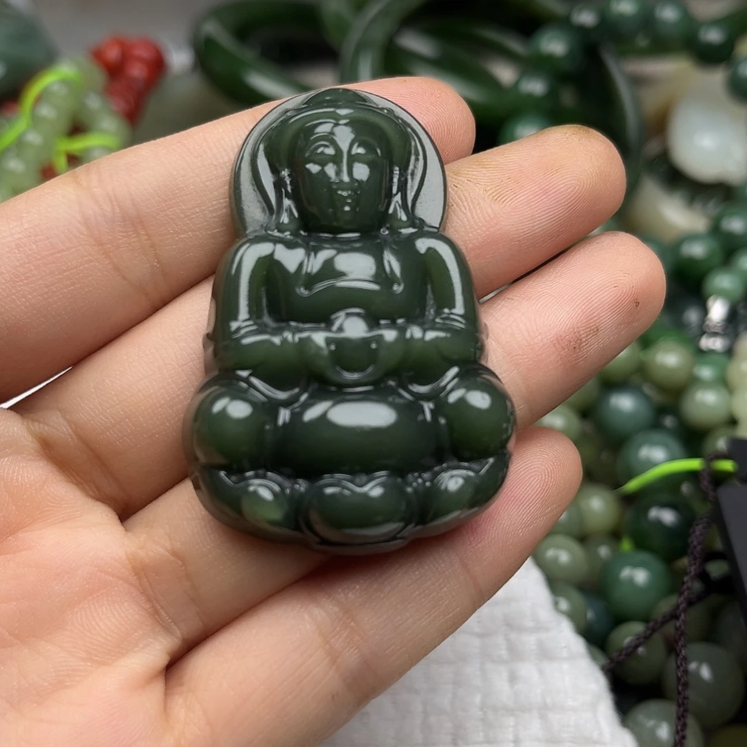 和田玉（碧玉）未镶嵌颈饰
