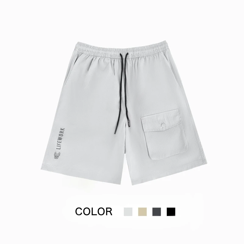 2025法斗新款休闲速干短裤百搭舒适宽松潮流情侣时尚抽绳LW25130