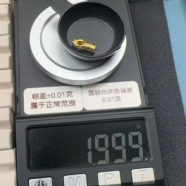 W足金黄金纯金卡子配件