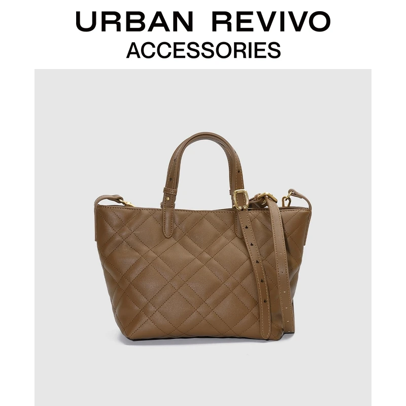 URBAN REVIVO2025秋季新款女士小香手提斜挎包UAWB50229+