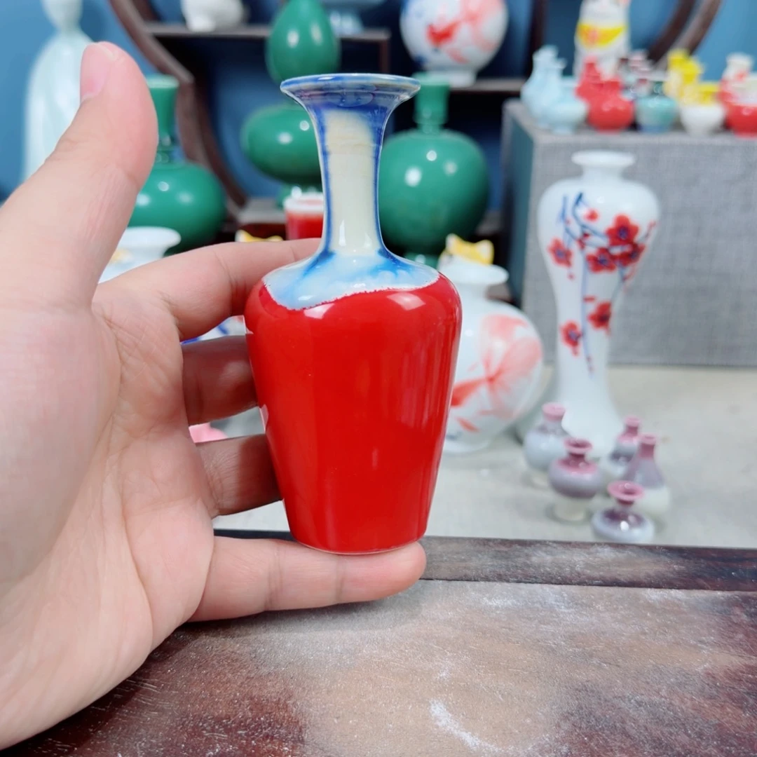 陶瓷手工小花器摆件