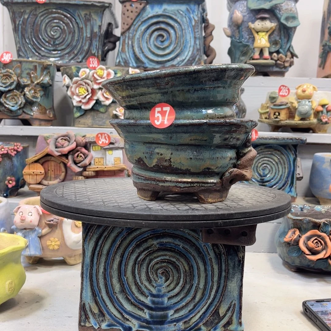 陶瓷微瑕57 号陶然花盆