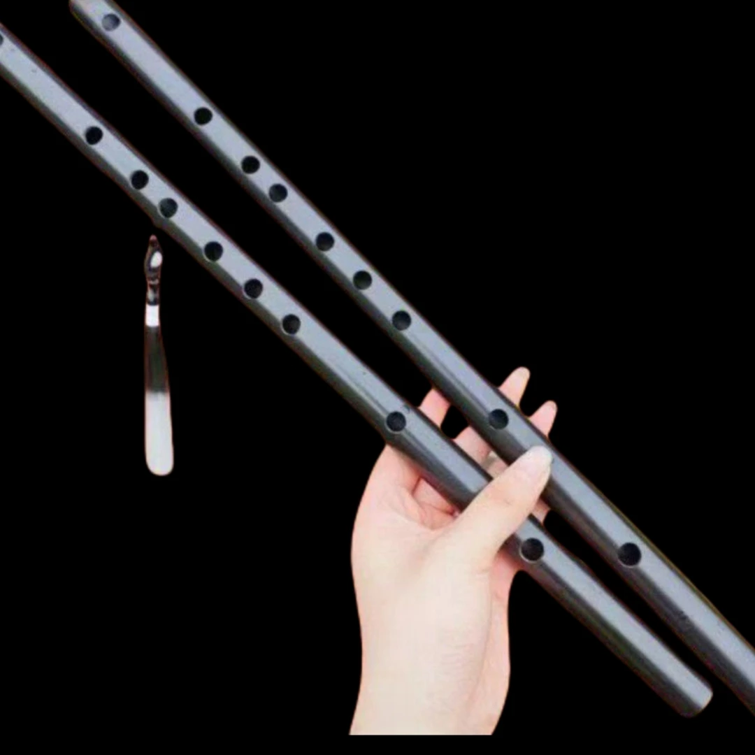 加厚不锈钢笛子高音质初学古风横笛金属专业演奏防霉防裂乐器防身