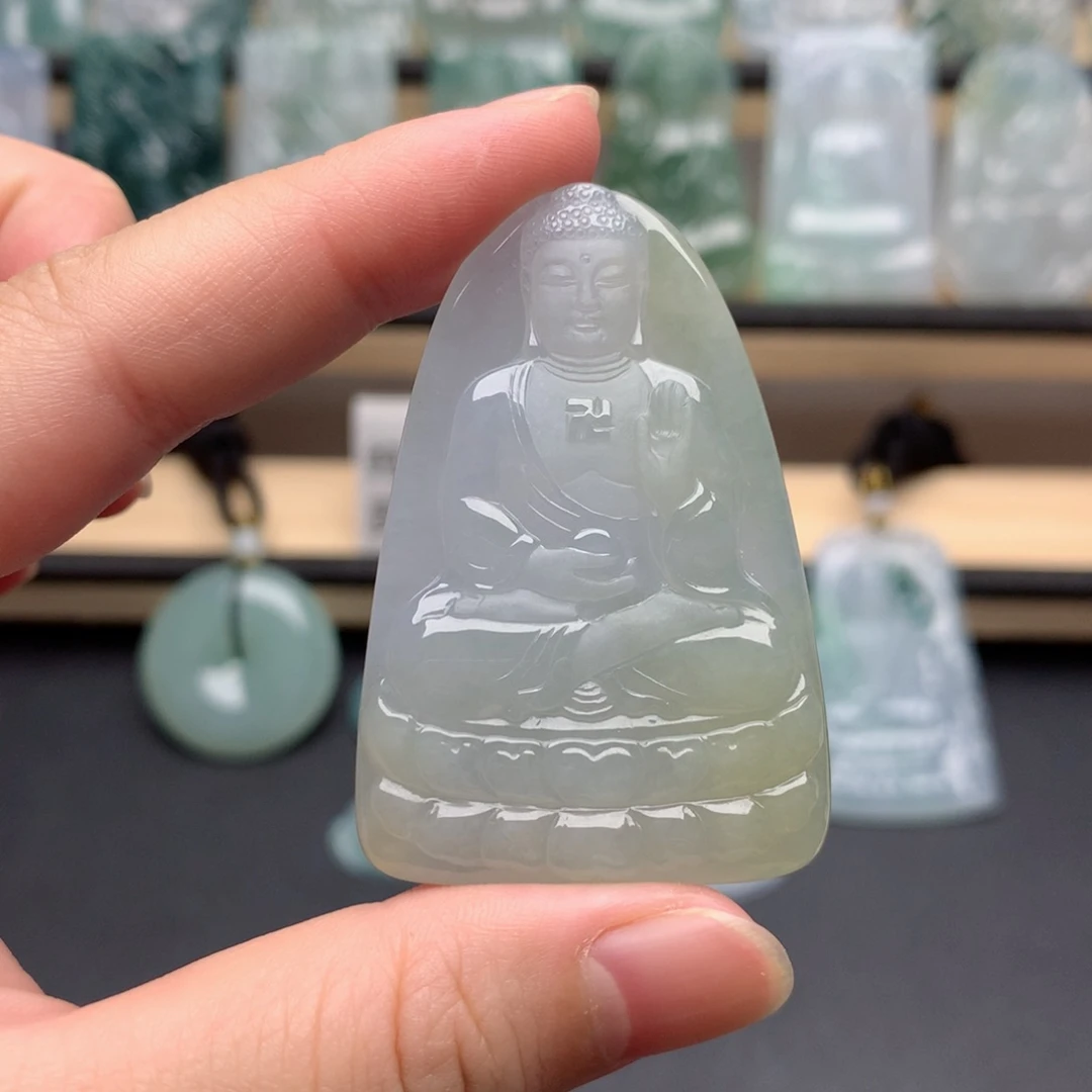 颈饰未镶嵌翡翠阿弥陀佛