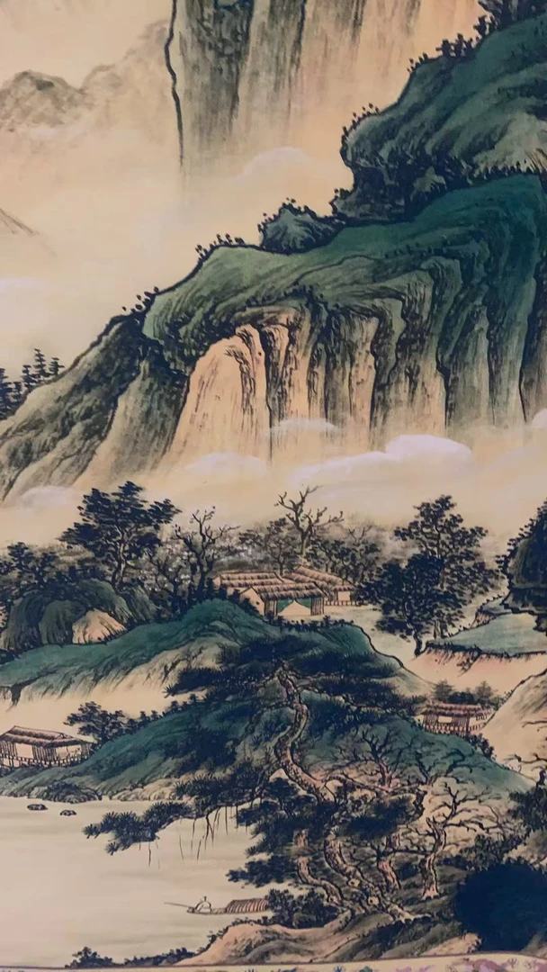 张山水装饰画一幅《拥抱幸福甄选阁》