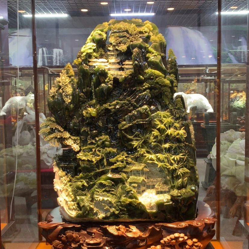 【闪购商品】未镶嵌蛇纹石玉摆件覆膜