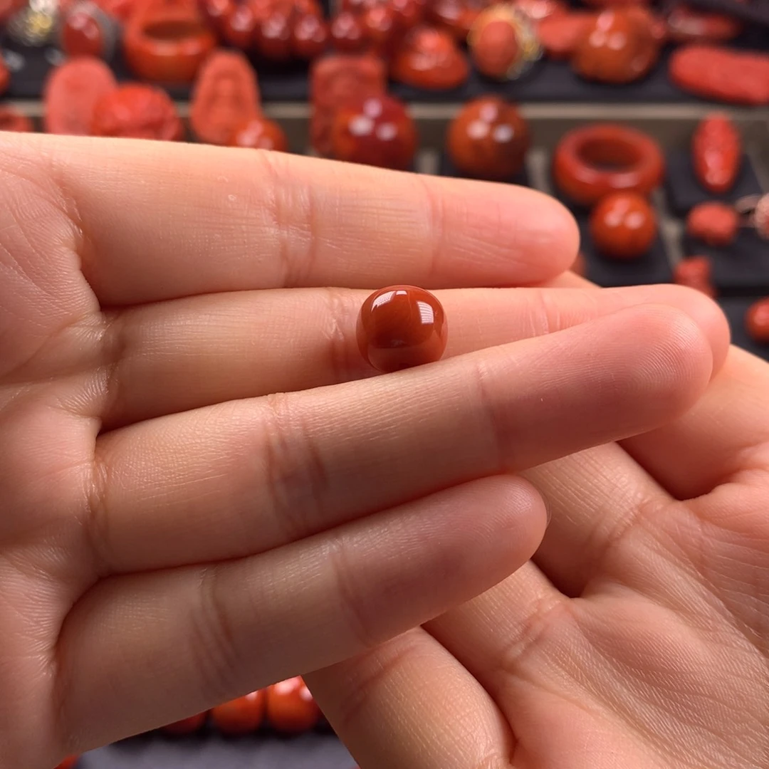 南红玛瑙老型单珠10MM未镶嵌