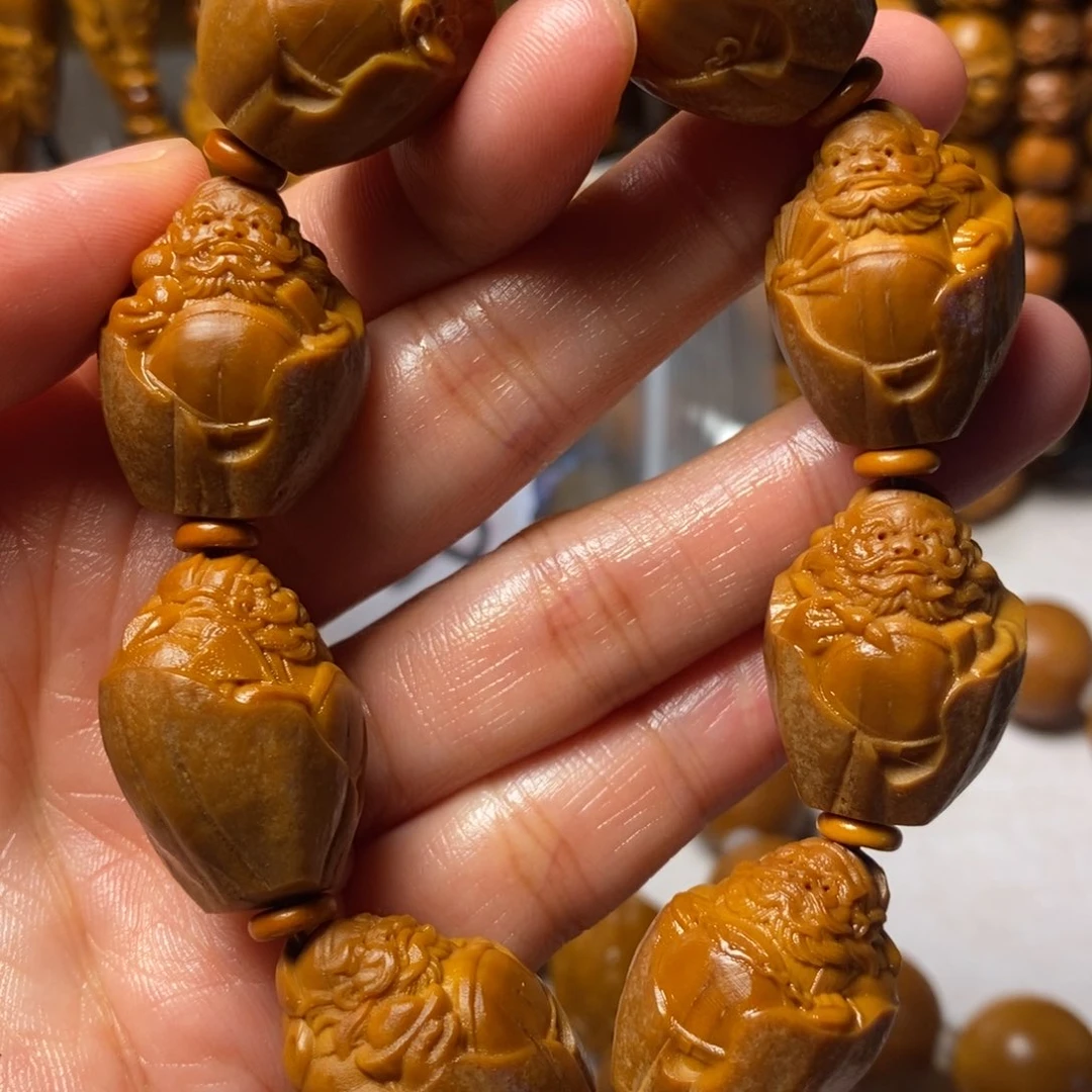 橄榄核手串/手链包衣钟馗