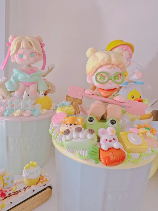 【主播直播代拆】原创正版手作奶油胶滴胶DIY潮玩杯子收纳混端