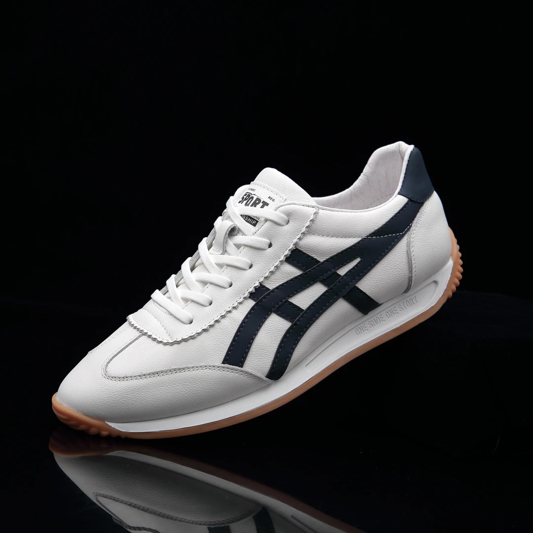 2025新款休闲真皮男鞋头层牛皮透气男士鞋休闲鞋时尚百搭阿甘鞋