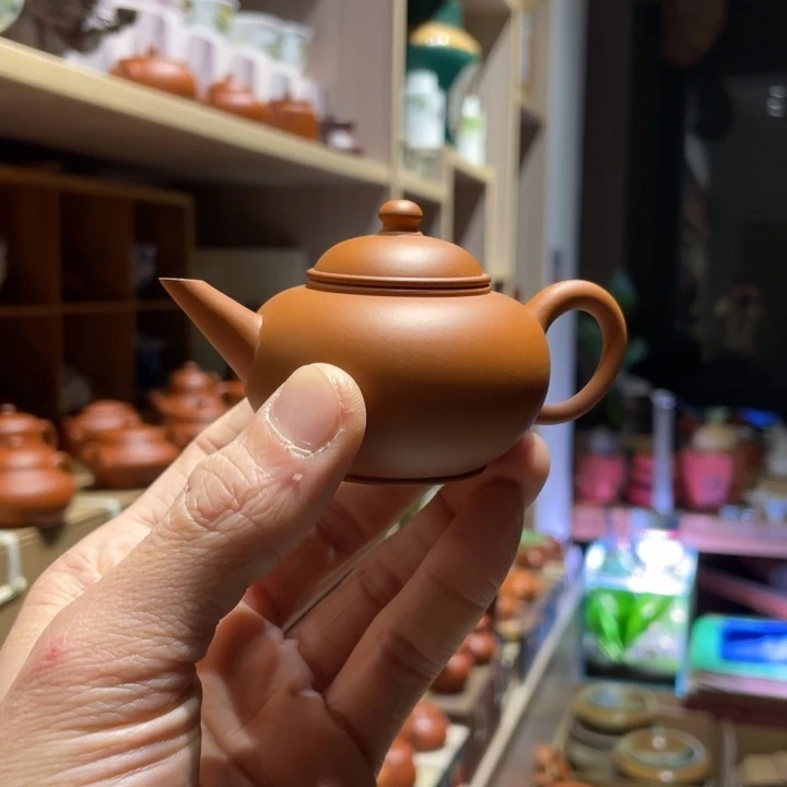 紫砂茶碗蔡铿老师鸡蛋黄泥，迷你壶约60cc