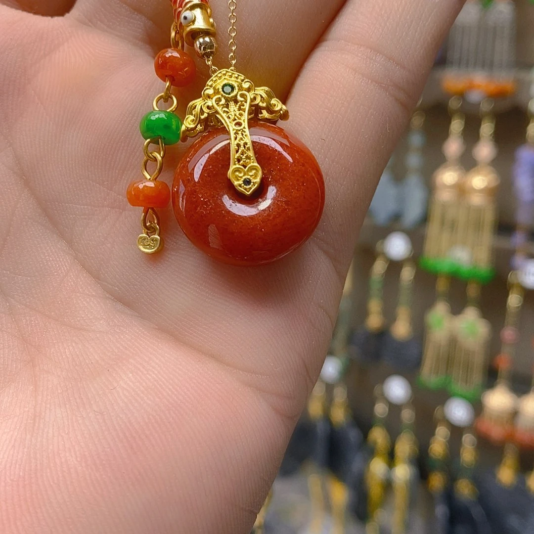 翡翠合金耳饰翡翠