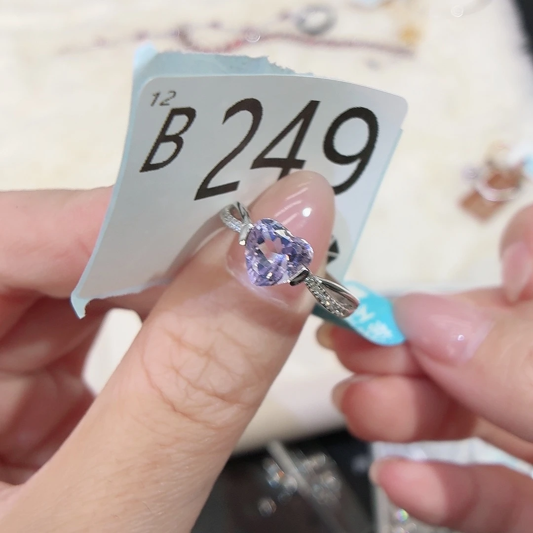 水晶珠宝半成品银S925镶嵌