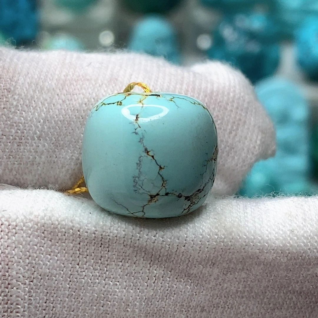 绿松石未镶嵌天然原矿 地大质检