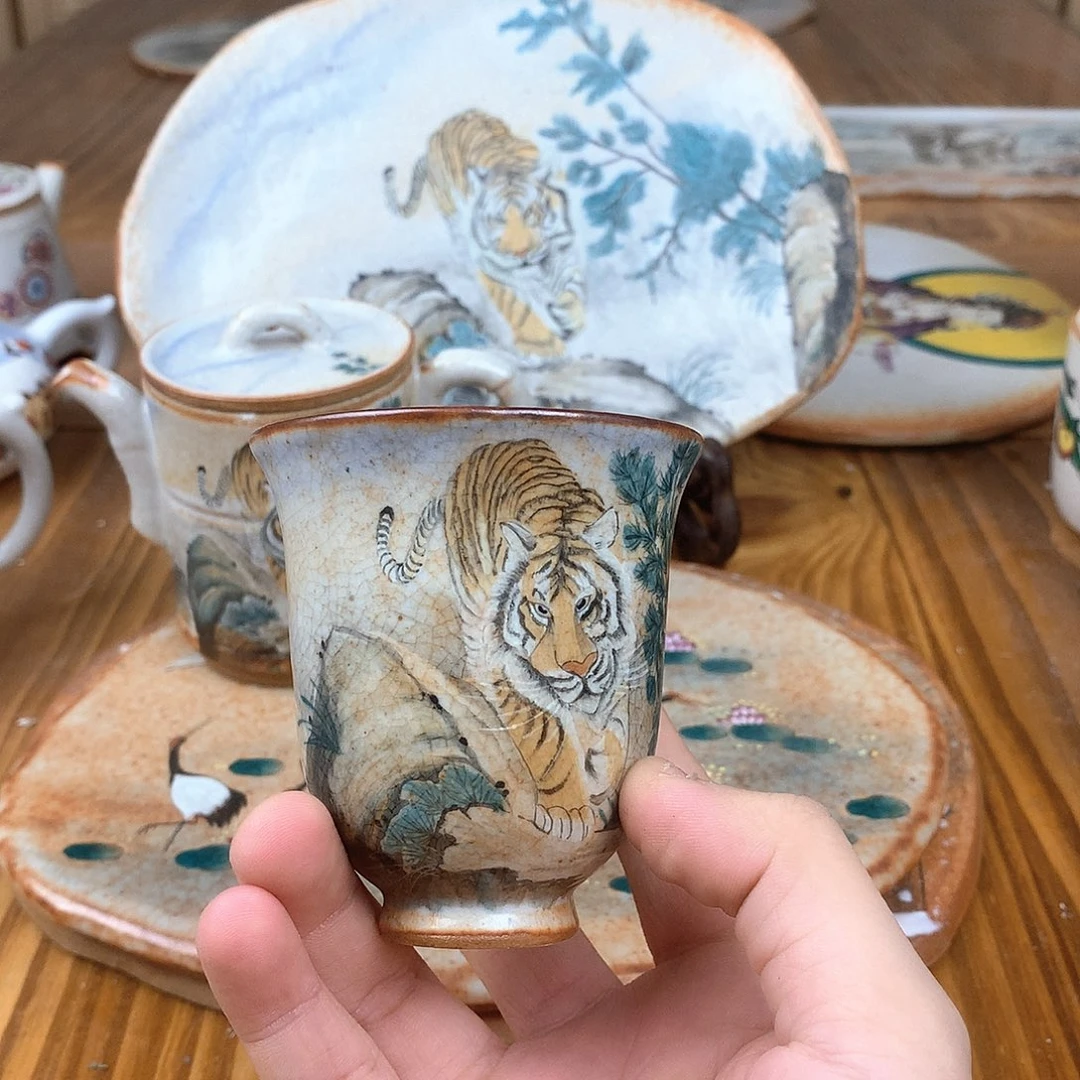 啦***啦杯景德镇陶瓷手作
