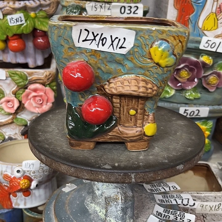 粗陶材质多肉花盆