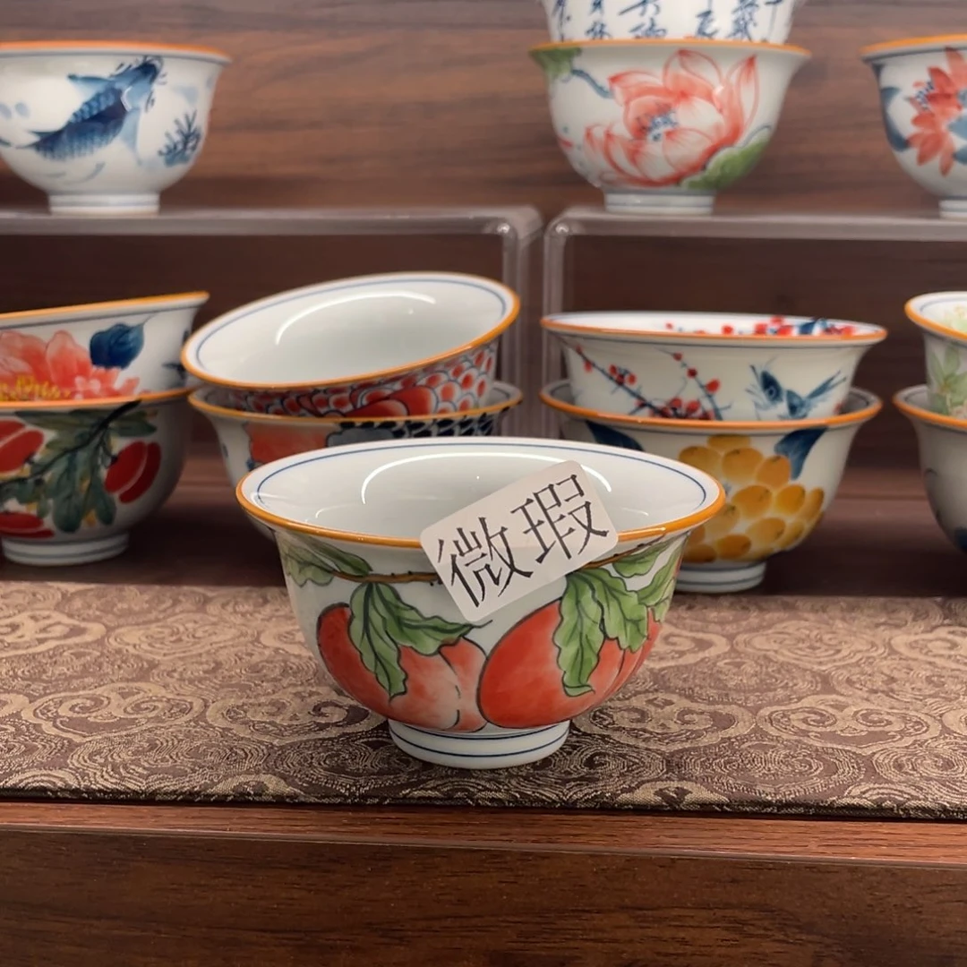 有瑕釉下彩纯手绘