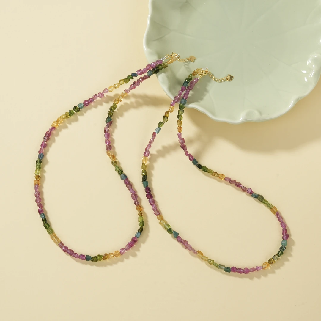 【云上叙】碧玺项链-多样性发其一-随形 V57500-K（商城）