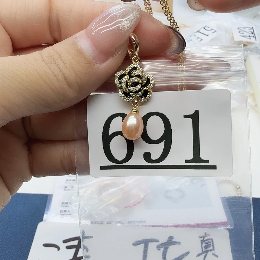 珠宝奇石淡水珍珠合金691