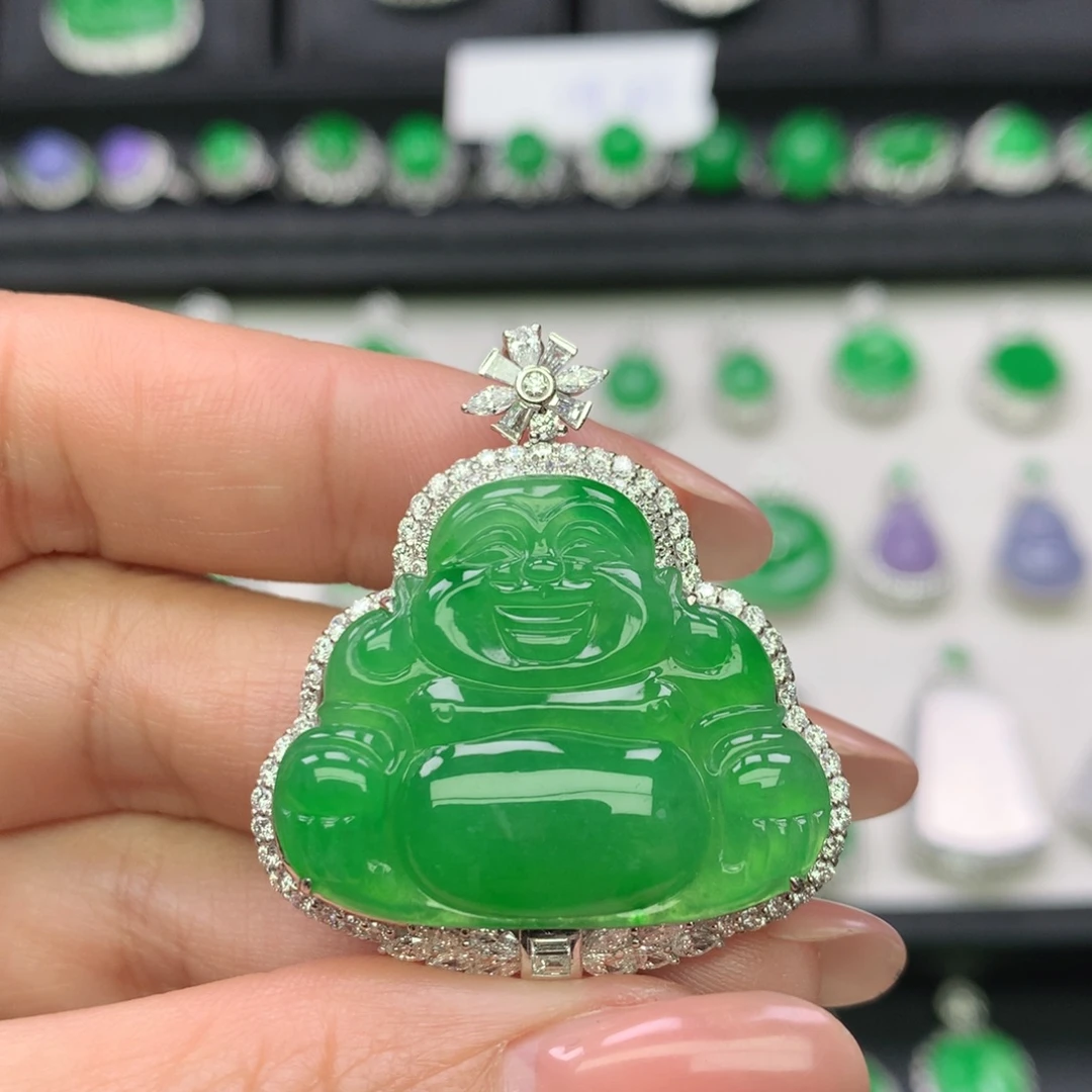 翡翠未镶嵌吊坠(不含链)