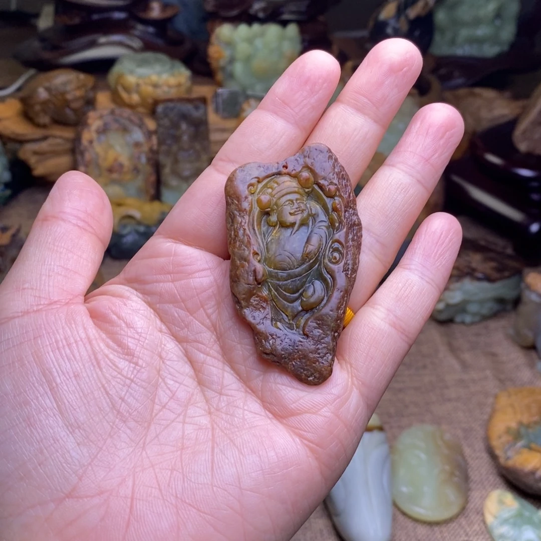 岫岩河磨玉（透闪石质玉）未镶嵌挂件