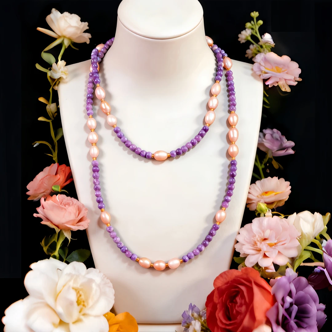 【紫微高照】天然原矿紫龙晶项链女长款90CM项链【多样性发1】