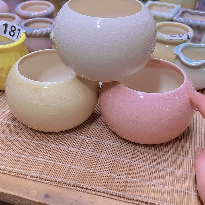 红陶陶瓷花盆当场满12包邮