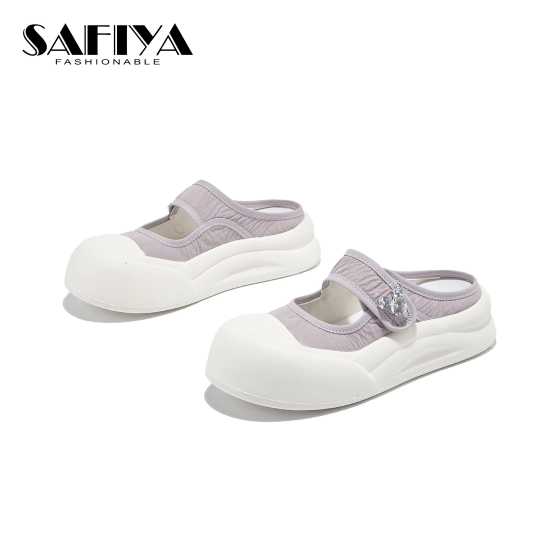 索菲娅Safiya2025春夏新款时尚休闲舒适轻便懒人一脚蹬SFD1111D35