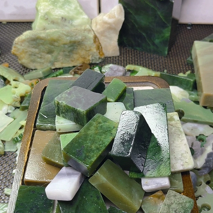 未镶嵌和田玉珠宝半成品一****想