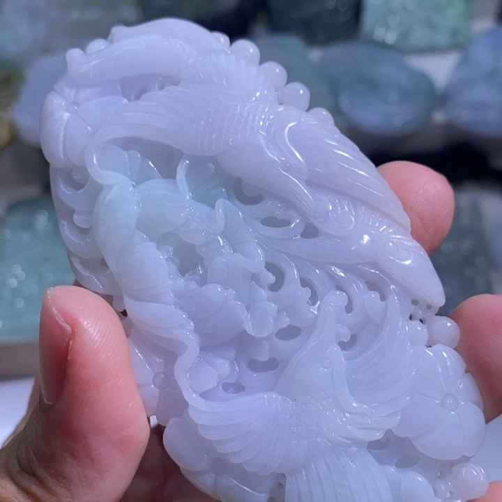 【闪购商品】颈饰未镶嵌翡翠喜上眉梢