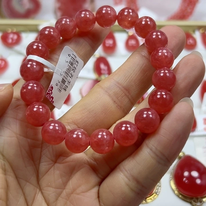 菱锰矿（红纹石）未镶嵌手串10咪