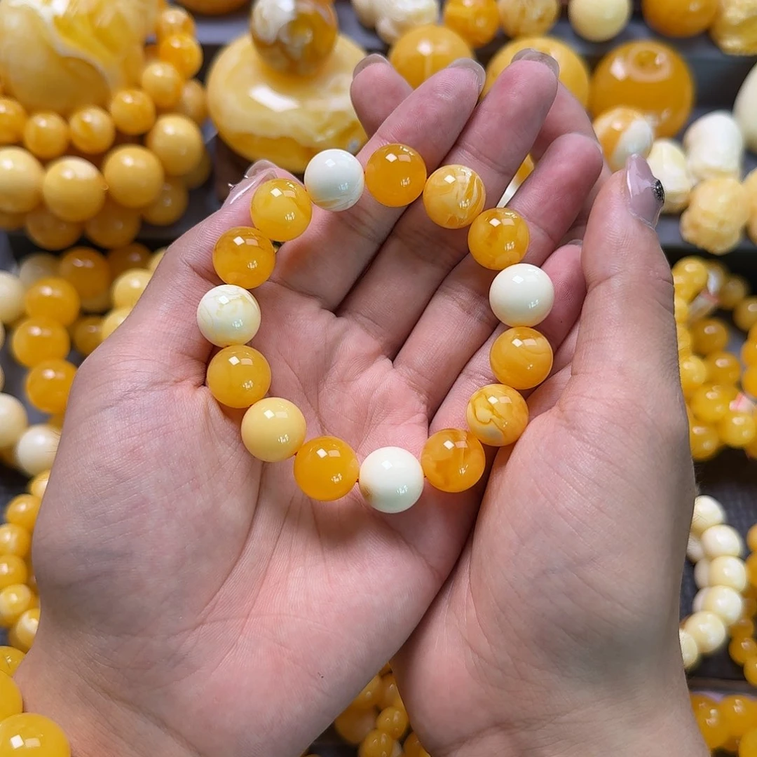 未镶嵌蜜蜡珠宝奇石14mm