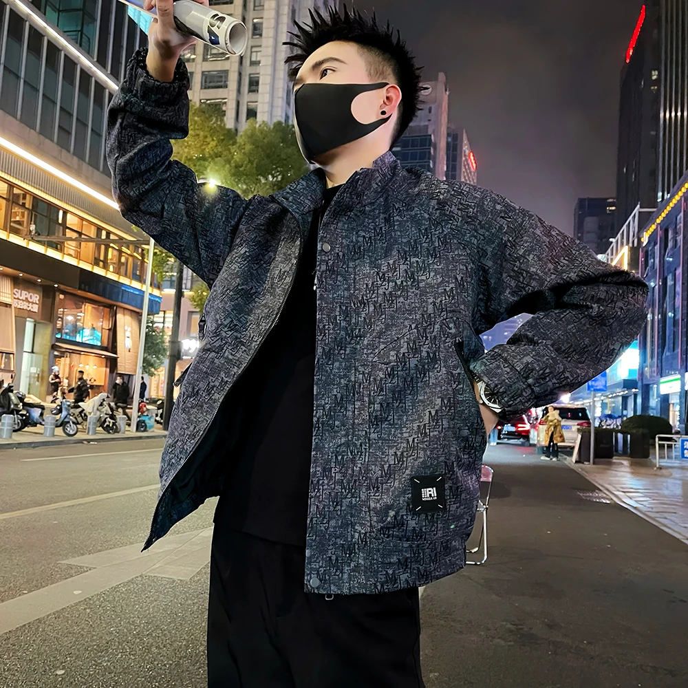 春秋季外套男潮流青年男装休闲夹克韩版百搭男士褂子上衣牛仔时尚